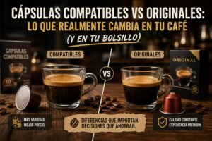 Cápsulas compatibles vs originales: lo que realmente cambia en tu café, y en tu bolsillo
