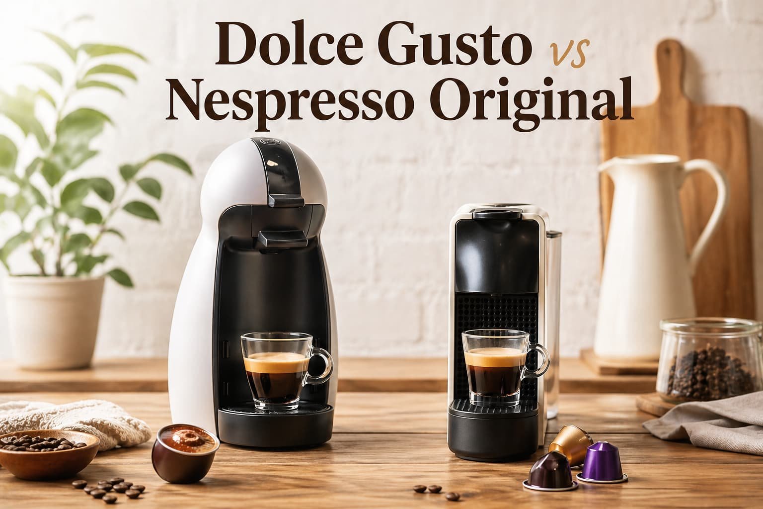 Dolce Gusto vs Nespresso Original comparativa sistemas de cápsulas